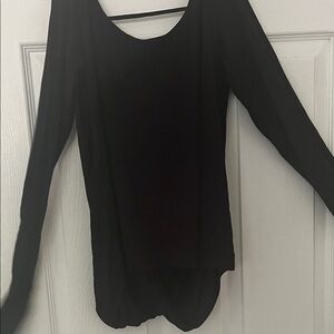 Chic Black Long Sleeve Bodysuit